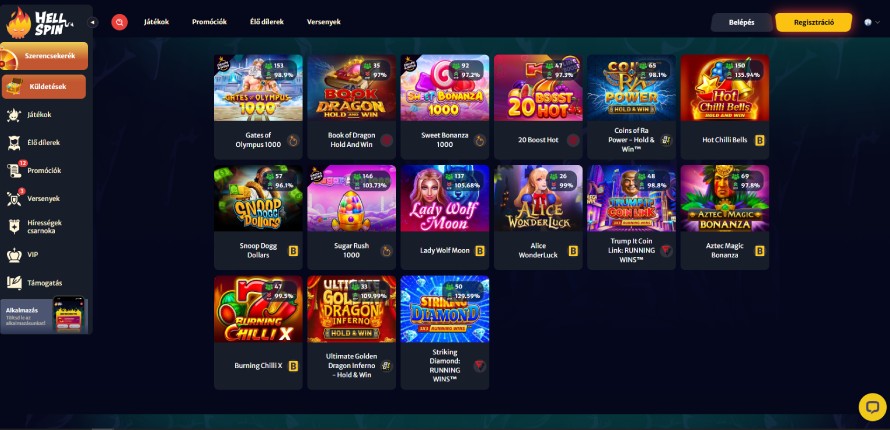 A Hellspin adja a legnagyobb bónuszt Revolut kaszinón